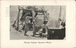 Navajo Indians' Summer House Native Americana Postcard Postcard Postcard