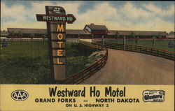 Westward Ho Motel, on U. S. Highway 2 Postcard