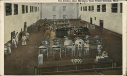 The Kitchen, New MIchigan State Prison Postcard