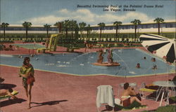 Beautiful Swimming Pool at the Palatial Dunes Hotel Postcard