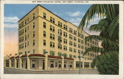 Key West Colonial Hotel Florida Postcard Postcard Postcard