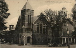 First Baptist Church Leominster, MA Postcard Postcard Postcard