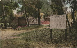 Fort Wymberly at Wormsloe Gardens - Isle of Hope Postcard