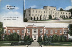 Malone-Hogan and Big Spring Hospitals Postcard