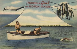 Fishing is Good in Florida Waters Postcard