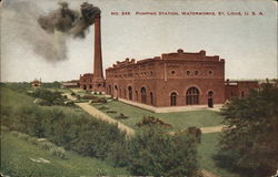 Pumping Station, Waterworks St. Louis, MO Postcard Postcard Postcard