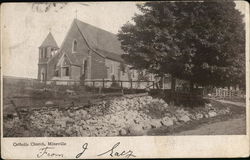 Catholic Church Mineville, NY Postcard Postcard Postcard