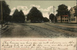 Junction Union Ave and Concord St. Postcard