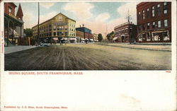 Irving Square Framingham, MA Postcard Postcard Postcard