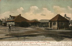 The Railroad Station Framingham, MA Postcard Postcard Postcard