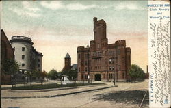 State Armory and Women's Club Postcard