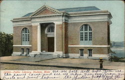 Public Library Hudson, MA Postcard Postcard Postcard