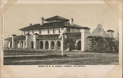 Santa Fe R.R. Depot Postcard