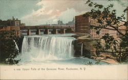 Upper Falls of the Genesee River Rochester, NY Postcard Postcard Postcard