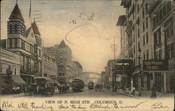 View of N. High Str. Postcard