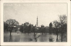 Bushnell Park - Great Flood Hartford, CT Postcard Postcard Postcard