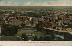 View from the Capitol Dome Hartford, CT Postcard Postcard Postcard