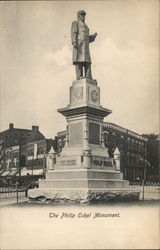 The Philip Eckel Monument Postcard