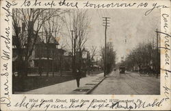 West Fourth Street, West from Elmira Postcard