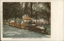 Miniature Train, Elitch's Gardens Denver, CO Postcard Postcard Postcard