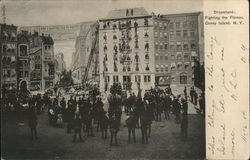 Fighting the Flames Attraction, Coney Island New York, NY Postcard Postcard Postcard