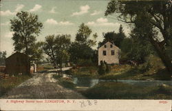 A Highway Scene near Kingston, NY Postcard Postcard Postcard