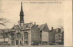 Manhattan Congregational Church Postcard