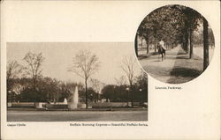 Gates Circle and Lincoln Parkway Postcard