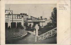 View of the Scenic Railway at "White City" Postcard