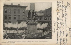 Yonkers High School Cadets Firing Salute on Memorial Day New York Postcard Postcard Postcard