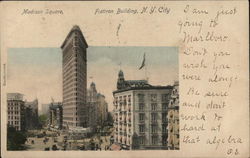 Madison Square, Flatiron Building New York City, NY Postcard Postcard Postcard