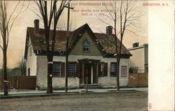 Van Steenbergh House, Only House not Burned Oct. 16 - 1777 Postcard