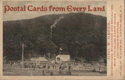 Mt. Beacon Incline, Rail Road from Station Postcard