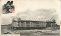 Asbury Avenue Casino from Ocean Postcard