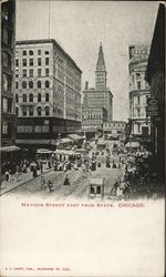 Madison Street East from State Postcard