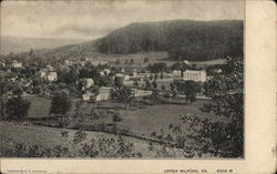 View over Town Upper Milford, PA Postcard Postcard Postcard