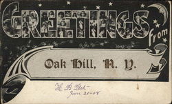 Greetings From Oak Hill, NY Postcard