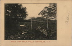 Bridge Over Trout Stream Postcard