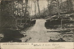 Snow Water Falls Postcard