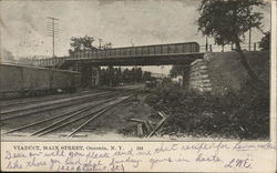 Viaduct, Main Street Oneonta, NY Postcard Postcard Postcard