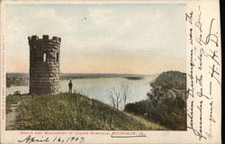 Grave and Monument of Julien Dubuque Iowa Postcard Postcard Postcard