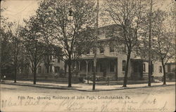 Fifth Ave., showing Residence of John Pugh Postcard