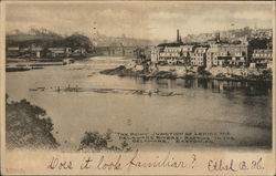 "The Point" Junction of Lehigh and Delaware Rivers Rafting in the Delaware Easton, PA Postcard Postcard Postcard