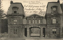 Entrance to Vassar College Poughkeepsie, NY Postcard Postcard Postcard