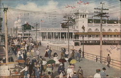 Boardwalk and Piers Postcard