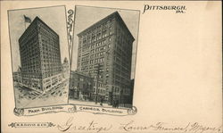 Park Building, Carnegie Building Postcard