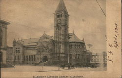 Allegheny Carnegie Library-Allegheny Pittsburgh, PA Postcard Postcard Postcard