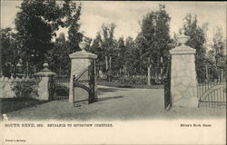 Entrance to Riverview Cemetary Postcard