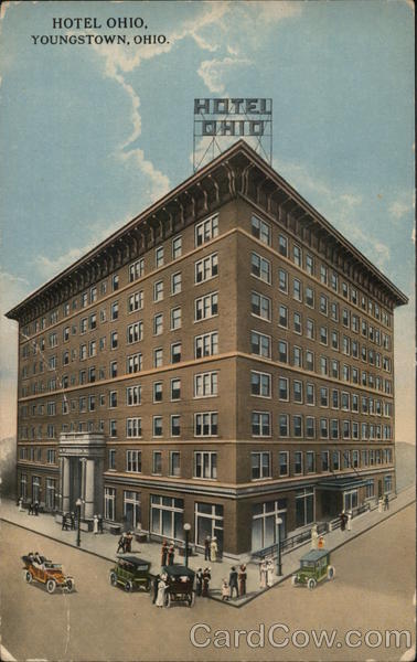 Hotel Ohio Youngstown  Postcard