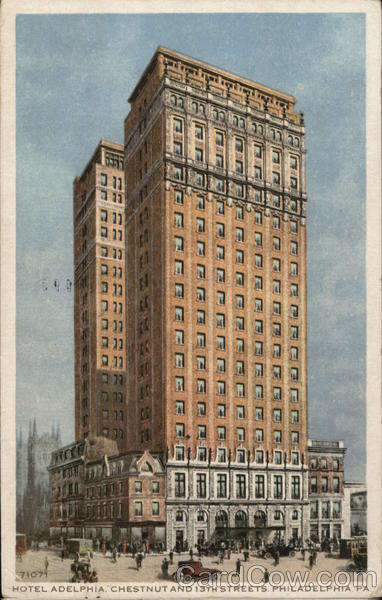 Hotel Adelphia Philadelphia, PA Postcard